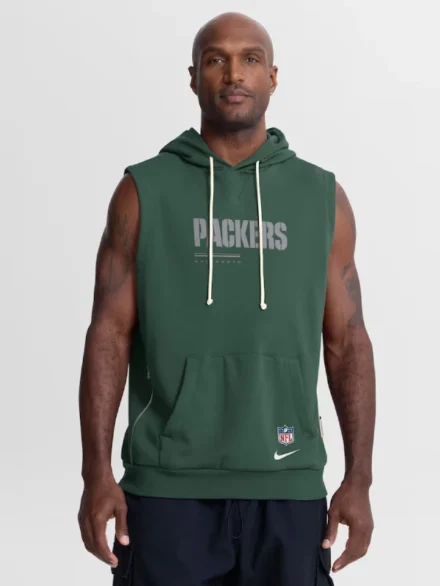 Green Bay Packers Nike Sideline Sleeveless Hoodie