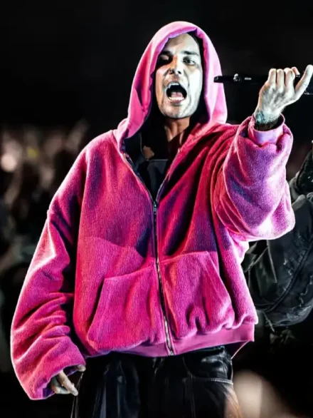 Justin Bieber Pink Coachella Hoodie
