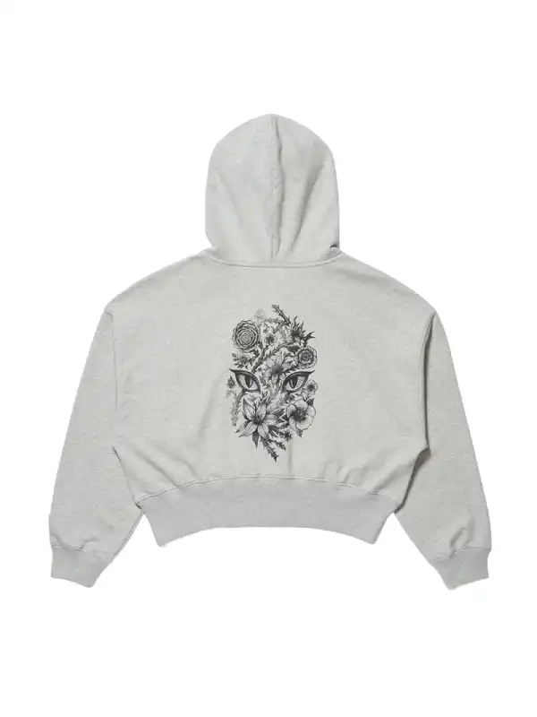 Katseye Gap Yoonchae Full Zip Hoodie Grey