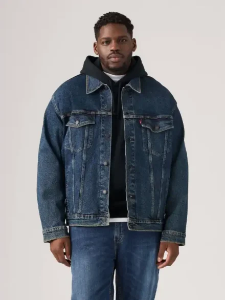 Levi's Men's Big & Tall Denim Trucker Jacket Blue