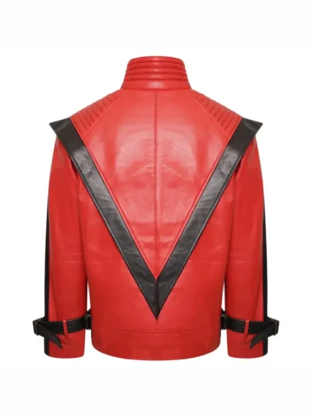 Michael Jackson Thriller Leather Jacket Red