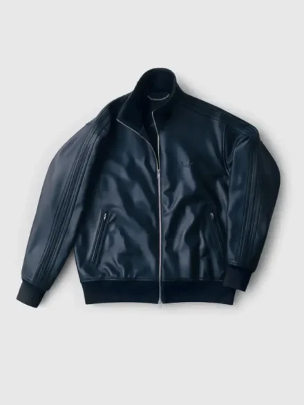 Adidas A-Type Leather Track Jacket Black