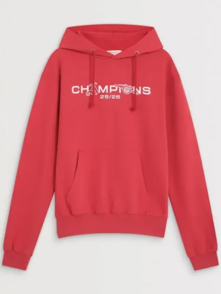 Arsenal Champions Squad 25-26 Red Hoodie