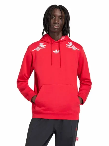 Arsenal x Places+Faces Adidas Hoodie Red