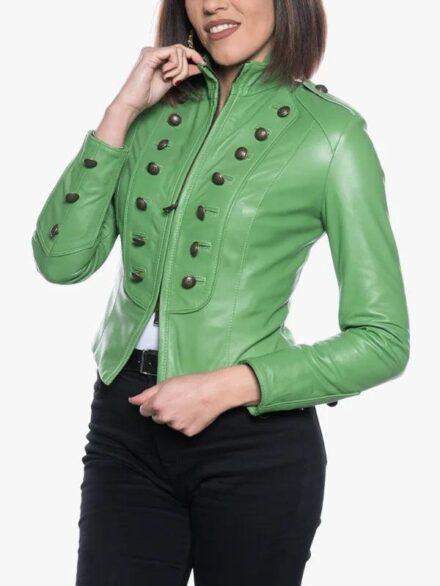 Belen Women’s Green Zipper Jacket