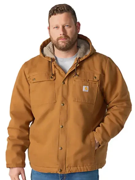 Carhartt Men's Washed Duck Bartlett Jacket Brown