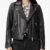 Dalby Slim Fit Leather Biker Jacket