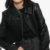 Elegant Noir Black Leather Bomber Jacket