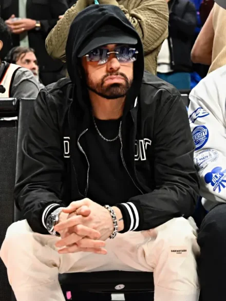 Eminem Black Bomber Jacket