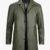 Green 34 Length Leather Coat