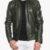 Men Uo6 Green Snap Tab Jacket