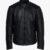 Men's Dash Black Leather Jacket