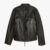 Men's Distressed Black Leather Cafe Racer Jacket