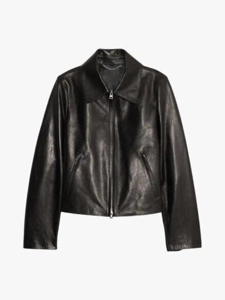 Minimalist Banana Republic leather Jacket