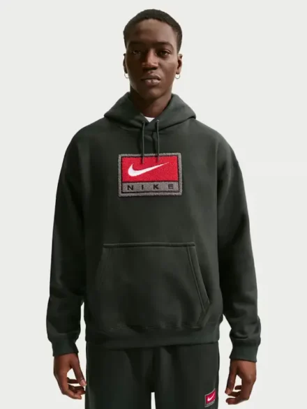 Nike Solo Swoosh Men's Fleece Pullover Hoodie Black