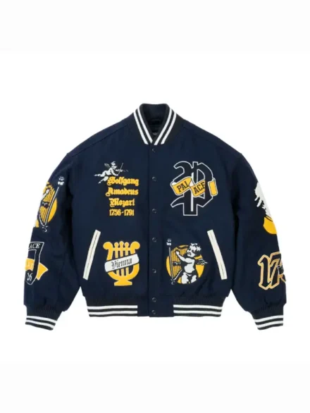 Palace Wolfgang Varsity Jacket Navy