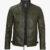 Quilted Shoulder Green Jacket
