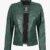 Real Green Biker Jacket For Women