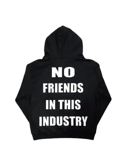 Riot Scars No Friends In The Industry Zip-Up Hoodie Black