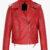 Scarlet Striker Women’s Classic Red Moto Jacket