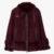 Shearling Buckle Detail Zip Through Coat