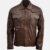 Sheep Brown Leather Jacket