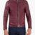Ted Bordeaux Leather Biker Jacket