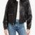 Uma Oversized Black Leather Women’s Amrika Jacket