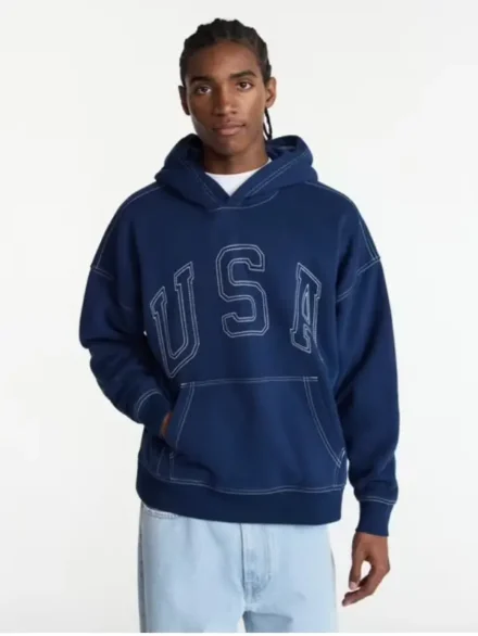 Walmart No Boundaries USA Hoodie with Embroidery