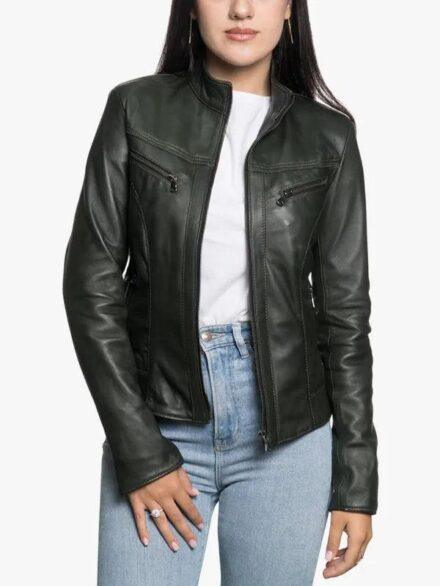 Women Kelly Dark Green Jacket