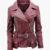 Womens Long Leather Biker Jacket Quito