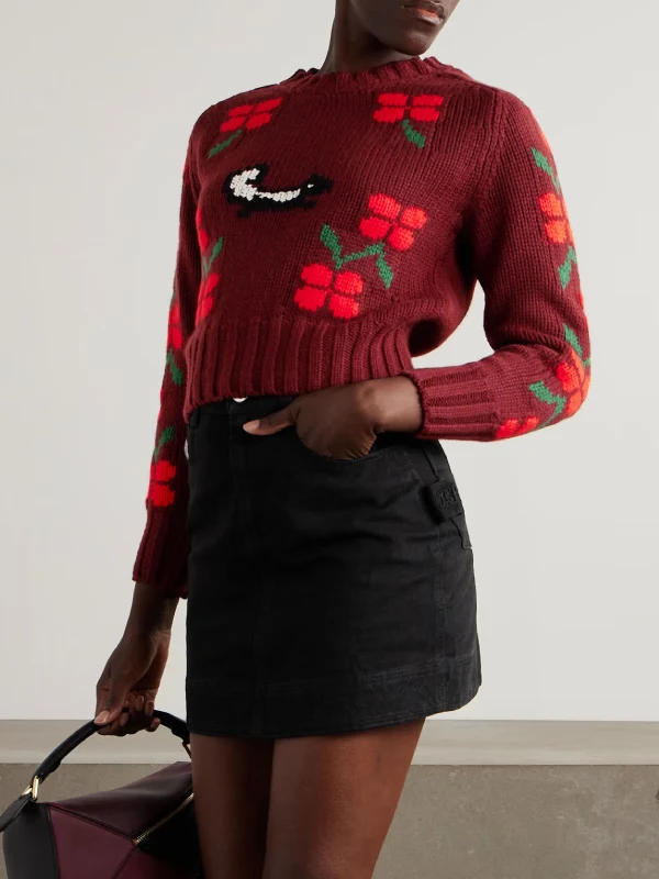 BODE Intarsia-knit wool sweater