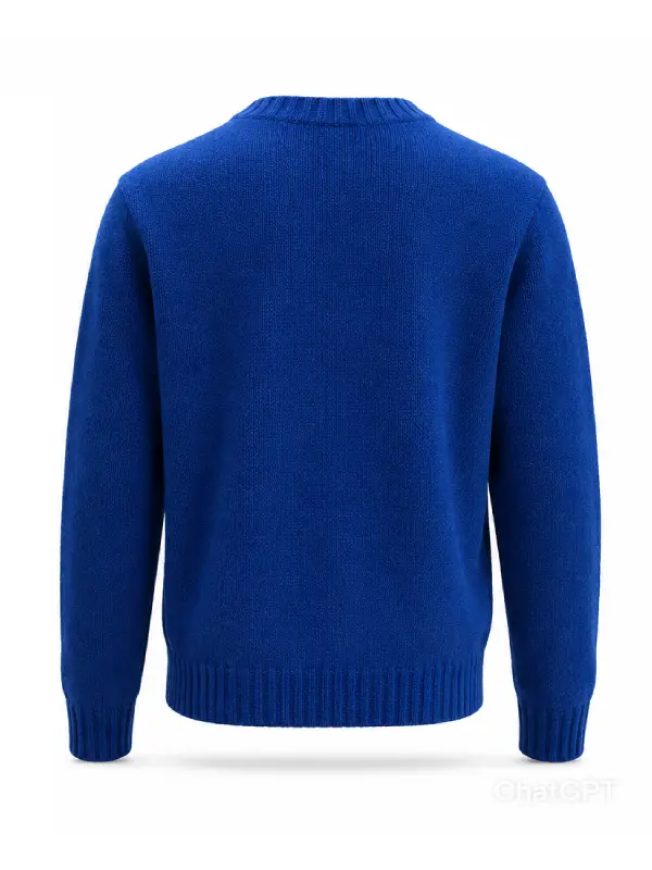 Chanel Superman Knit Sweater Blue