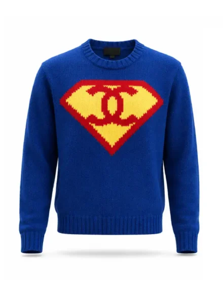 Chanel Superman Sweater Blue