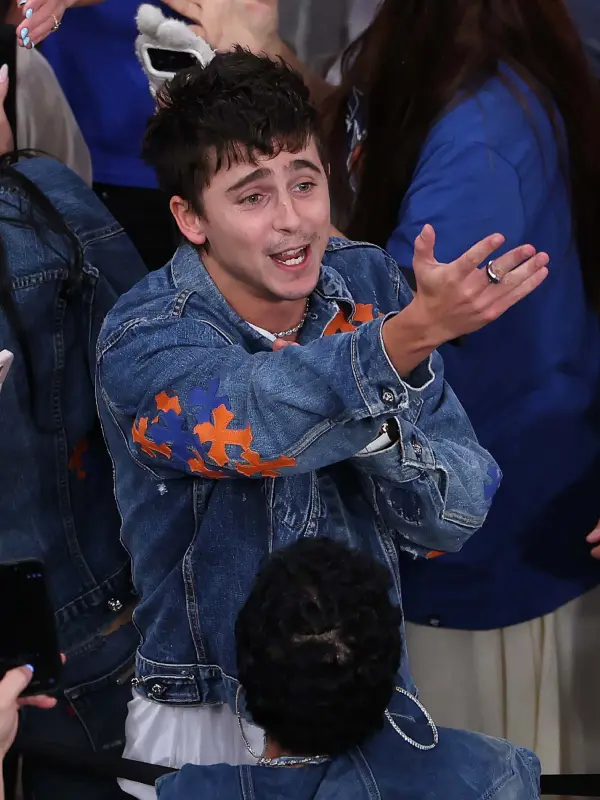 Chrome Hearts Timothee Chalamet Blue Denim Jacket