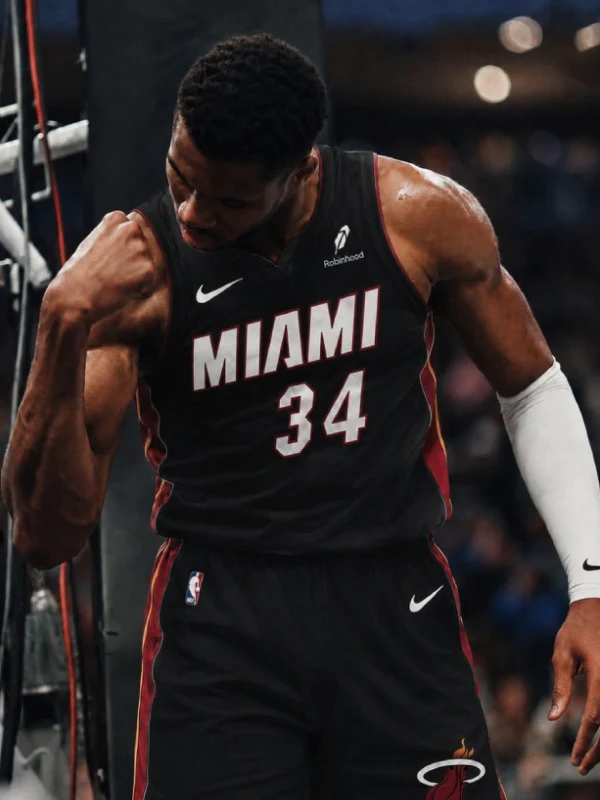 Giannis Antetokounmpo Miami Heat Jersey Black