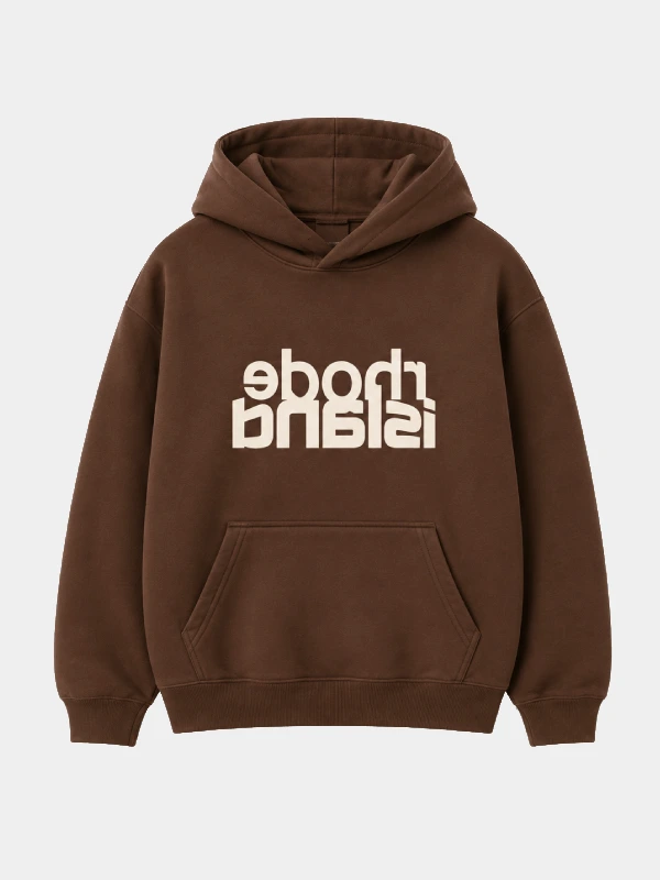 Hailey Bieber Rhode Island Hoodie Brown