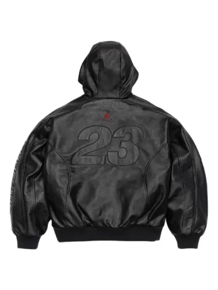 Jordan Brand x Supreme Hooded Leather Jacket