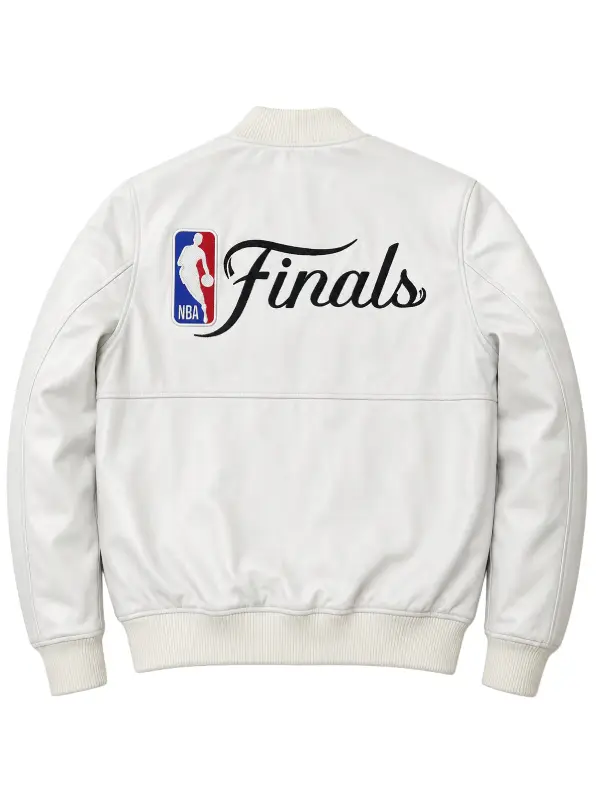 NBA Finals Leather Jacket White