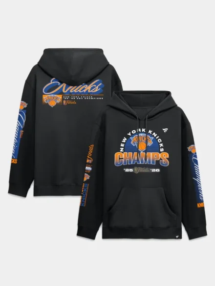 New York Knicks 2026 NBA Finals Champions Hoodie Black