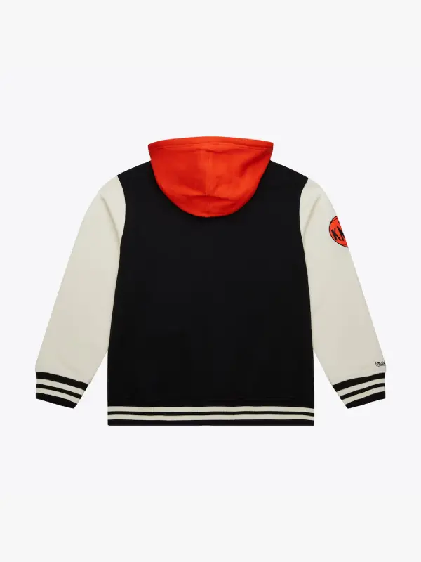 New York Knicks Black Courtside Fleece Full-Snap Jacket