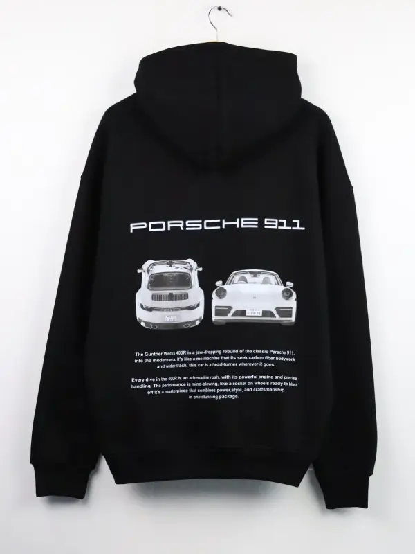 Porsche 911 Black Hoodie