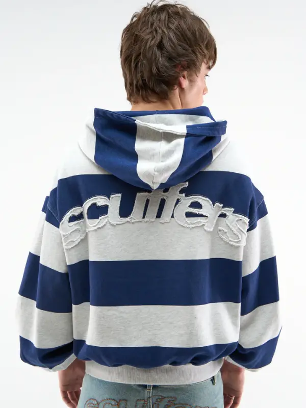 Scuffers Club Navy Zipper Hoodie