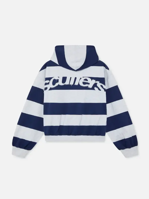 Scuffers Navy Striped Hoodie
