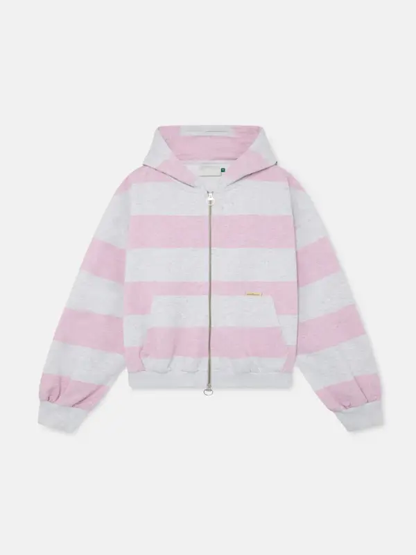 Scuffers Pink Striped Hoodie