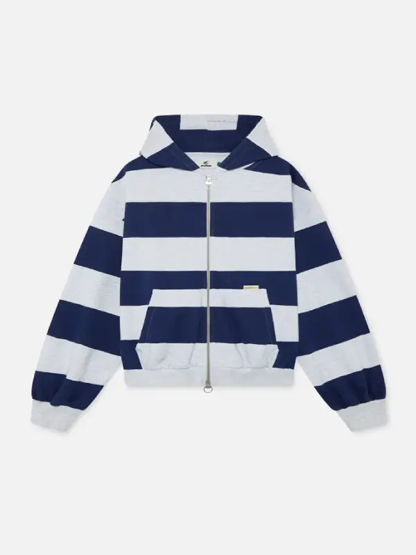 Scuffers Striped Zipper Hoodie
