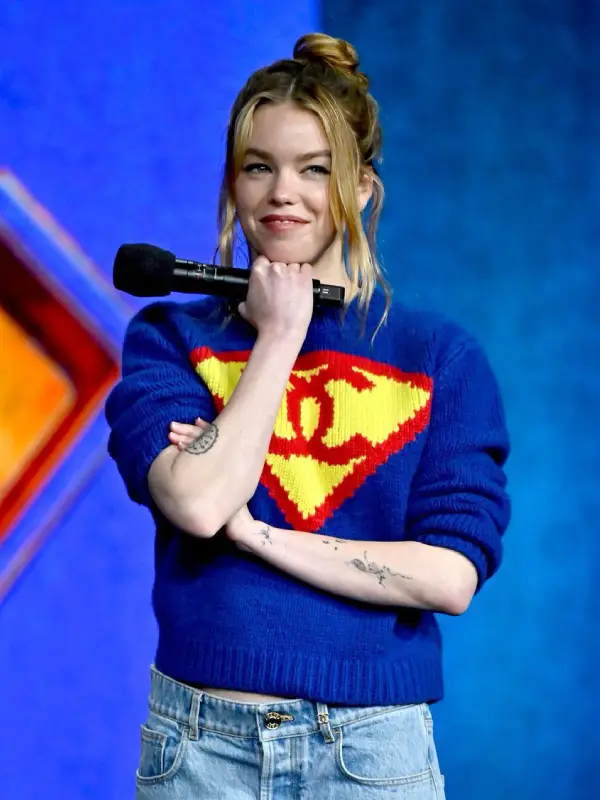 Superman Chanel Sweater Blue