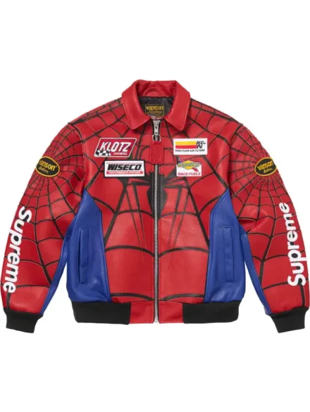 Supreme Spider Man Jacket Leather Jacket