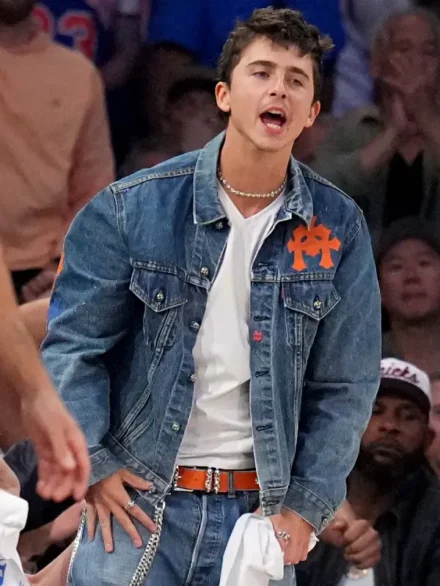 Timothee Chalamet Chrome Hearts Denim Jacket