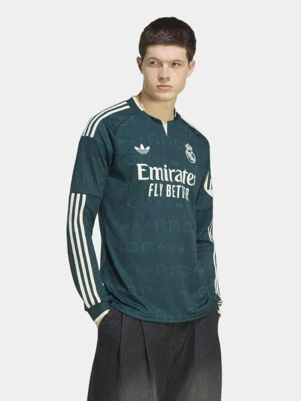 Adidas Real Madrid Long Sleeve Away Jersey 26-27
